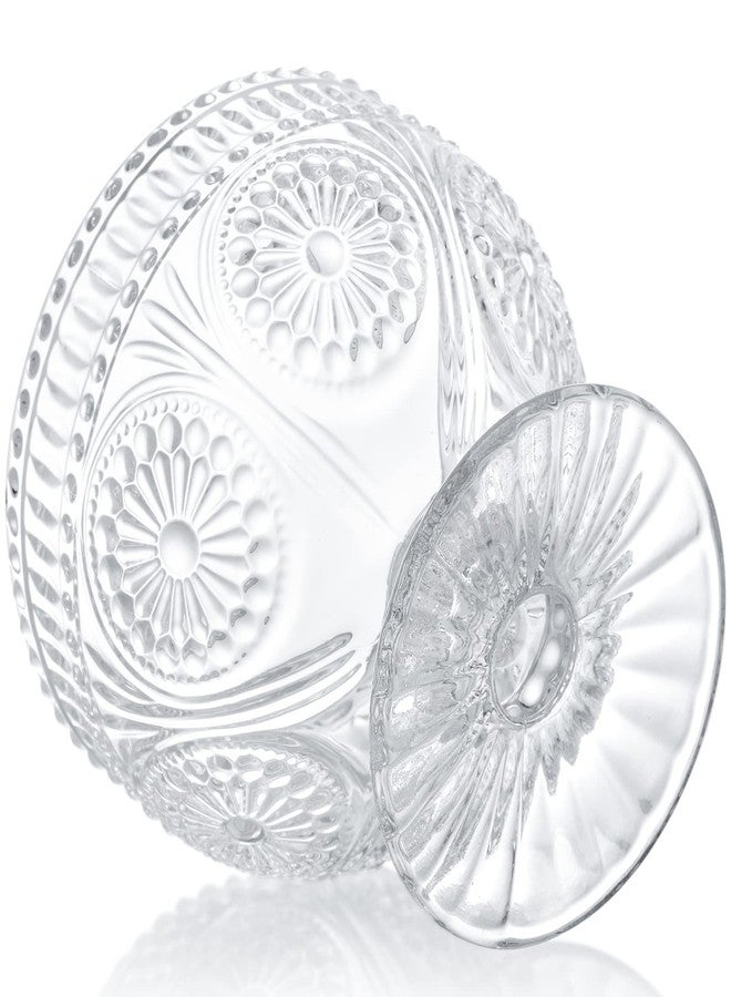Kingrol 6 Pack Glass Dessert Bowls, 10 oz Mini Trifle Bowls, Glass Serving Bowls for Ice Cream, Fruit, Pudding, Snack, Cereal, Nuts - Image 3