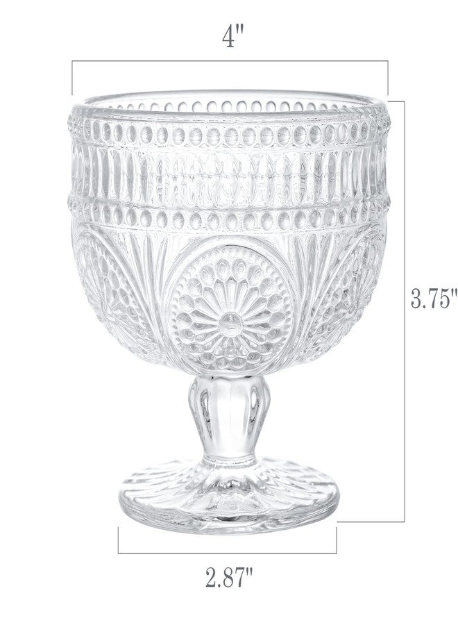 Kingrol 6 Pack Glass Dessert Bowls, 10 oz Mini Trifle Bowls, Glass Serving Bowls for Ice Cream, Fruit, Pudding, Snack, Cereal, Nuts - Image 2