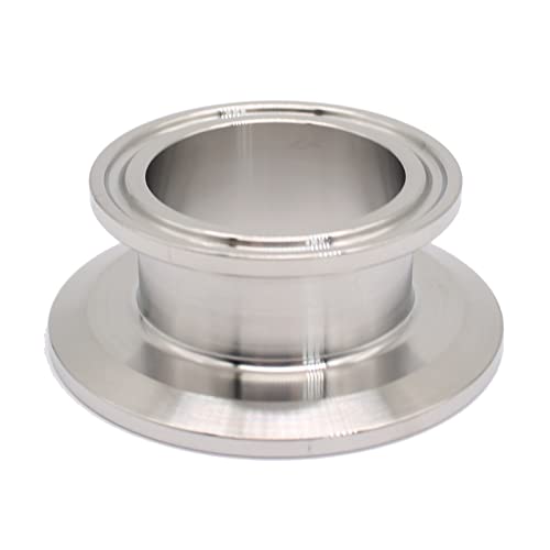 QMINOX 2 Inch × 1.5 Inch Sanitary Fitting End Cap Reducer Stainless Steel 304 Sanitary Concentric Reducer Tri Clamp Clover - Image 1