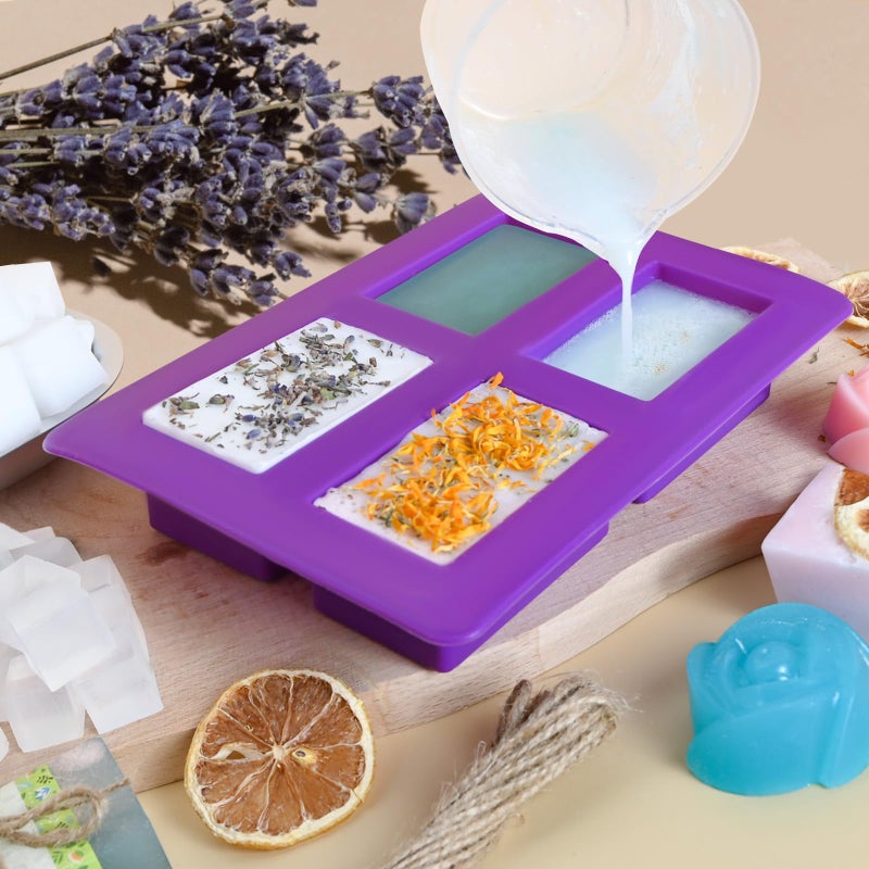 Jcoos Soap Making Kit, Soap Making Kit for Adults, Teen- Shea Butter Glycerin Melt and Pour Base, Molds, Dye, Fragrances, Dried Flowers, DIY Craft for Beginners Women,Gift Boxes for Mother's Day - Image 4