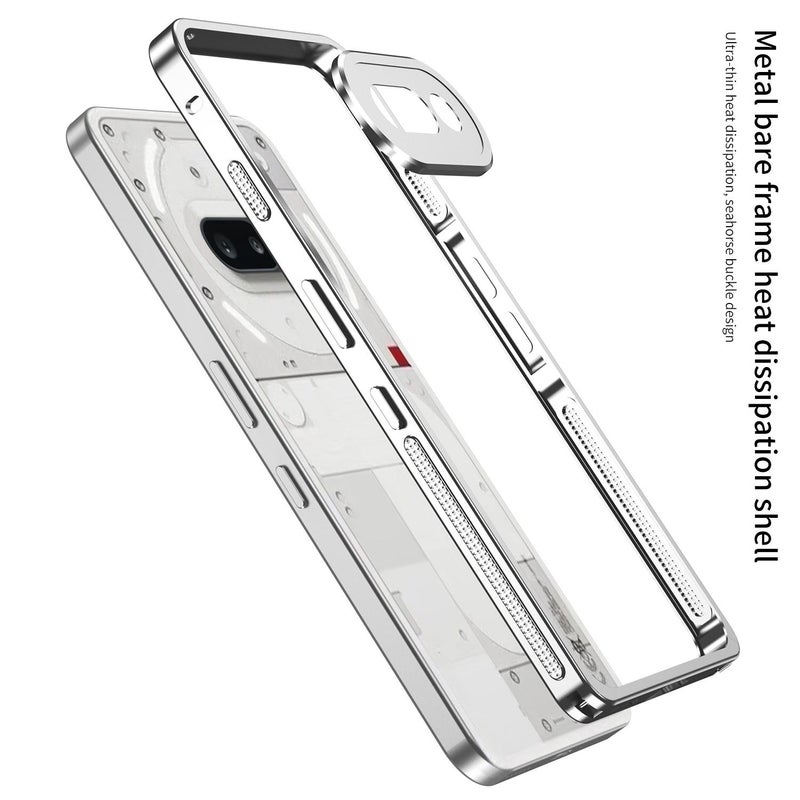 جراب هاتف For Nothing Phone 3a بإطار معدني وعزل حراري مع حلقة حماية للكاميرا (أزرق) - Image 5