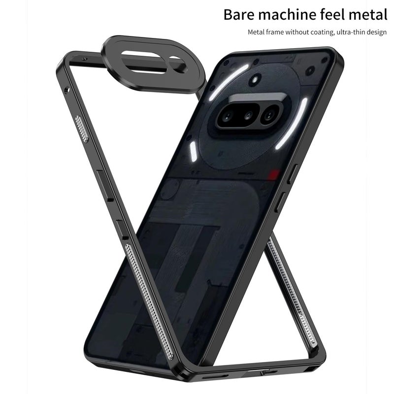 جراب هاتف For Nothing Phone 3a بإطار معدني وعزل حراري مع حلقة حماية للكاميرا (أزرق) - Image 2