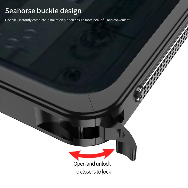 جراب هاتف For Nothing Phone 3a بإطار معدني وعزل حراري مع حلقة حماية للكاميرا (أزرق) - Image 3