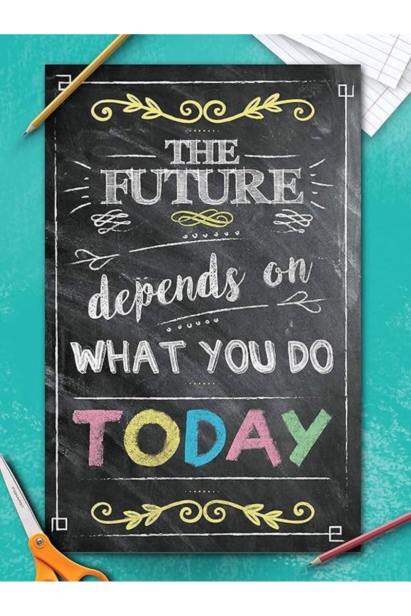 BPA® Motivational Posters for Classroom, Office Decor, Inspirational Wall Art, Perfect for Students, Teachers, School, Kids Room & Home. Chalkboard Positive Quotes Poster Designs. Set of 4, 11x17in - Image 3