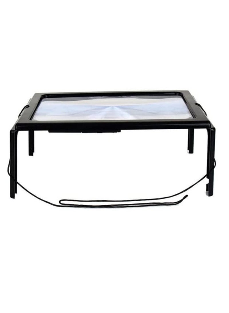 عدسة مكبرة كبيرة 3x قابلة للطي الزجاج المكبر مصراع ، A4 صفحة كاملة للقراءة - Image 5