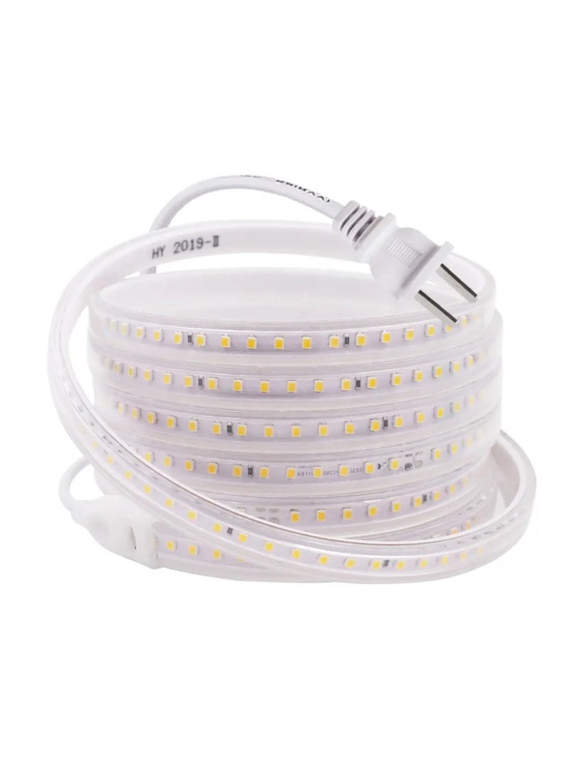 Generic Premium Quality Led Strip Light 120 LED High Bright IP44 LED Strip Light 2835 SMD With US Plug Led Connector For Indoor Outdoor Lighting Room And Kitchen Decoration Cool White  - Image 2