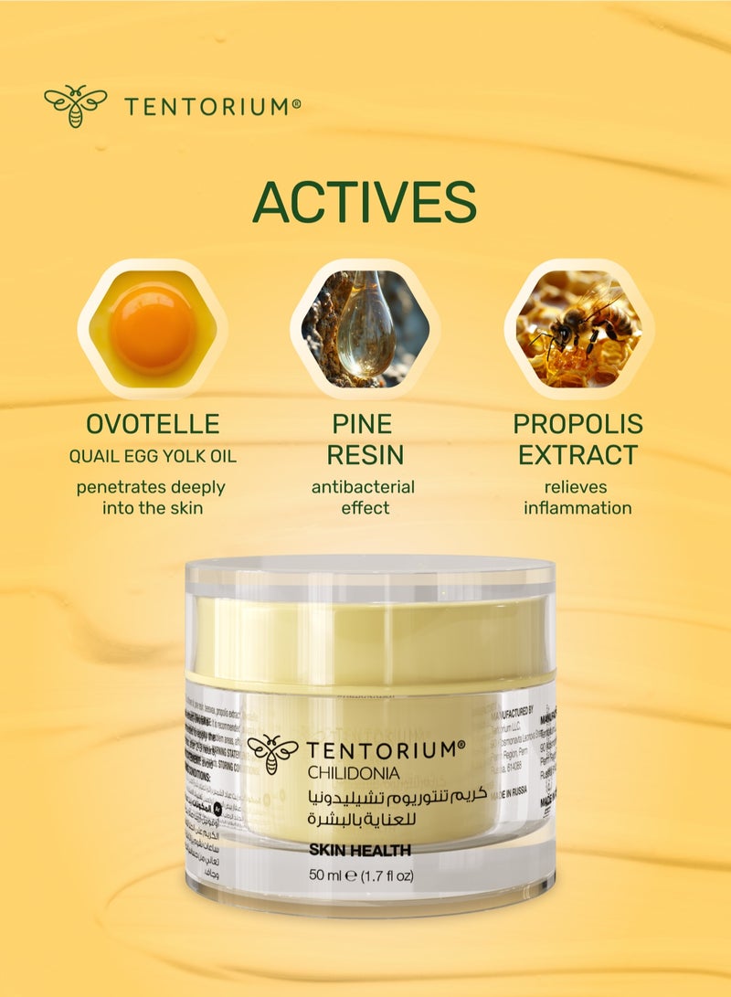 Tentorium Chilidonia Cream | Tentorium Honey Based Body Cream | Psoriasis Ointment For Sensitive Skin | Suitable For Skin | Multi-Symptom Relief Cream | Moisturizes The Skin | Suitable For All Skin Types - Image 5