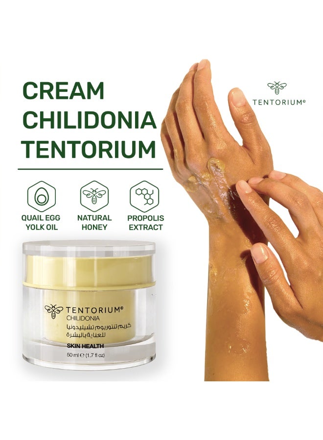 Tentorium Chilidonia Cream | Tentorium Honey Based Body Cream | Psoriasis Ointment For Sensitive Skin | Suitable For Skin | Multi-Symptom Relief Cream | Moisturizes The Skin | Suitable For All Skin Types - Image 1