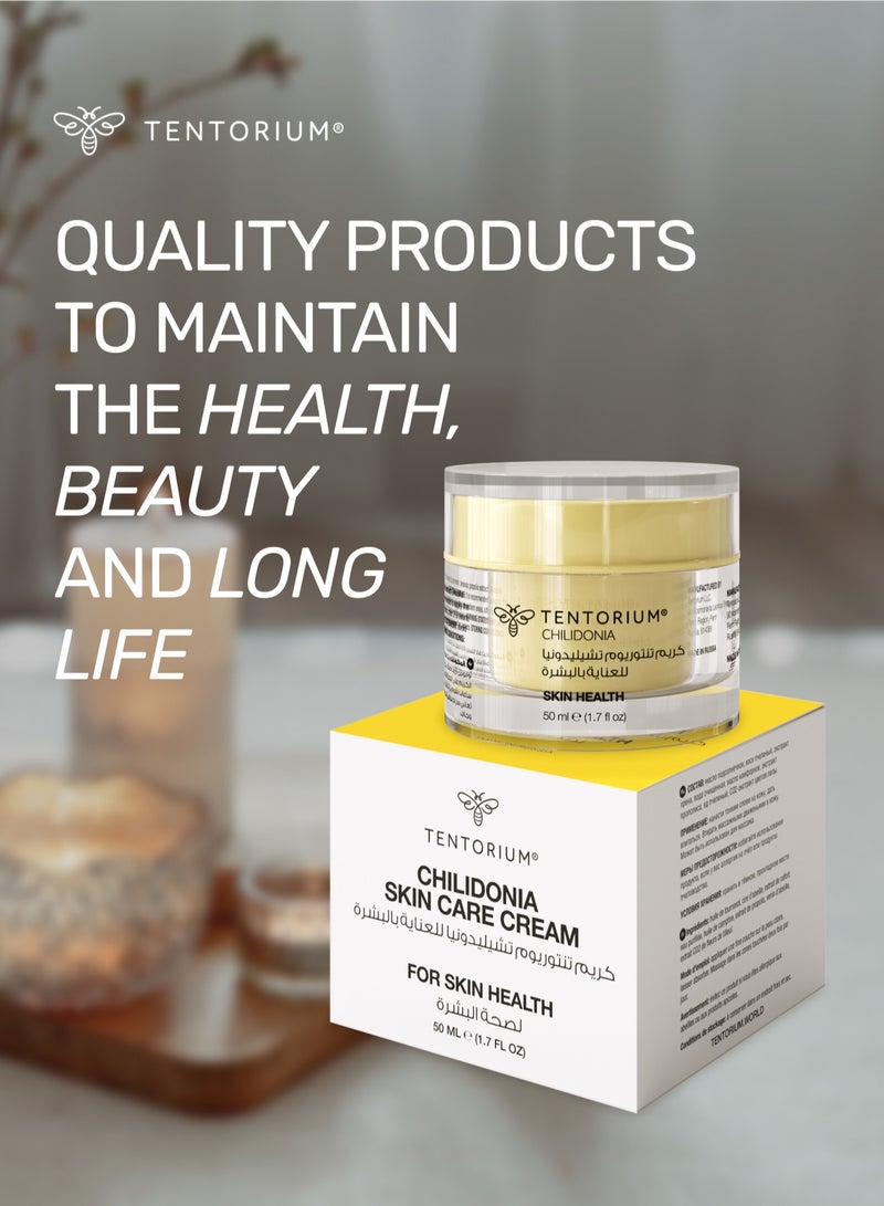 Tentorium Chilidonia Cream | Tentorium Honey Based Body Cream | Psoriasis Ointment For Sensitive Skin | Suitable For Skin | Multi-Symptom Relief Cream | Moisturizes The Skin | Suitable For All Skin Types - Image 4