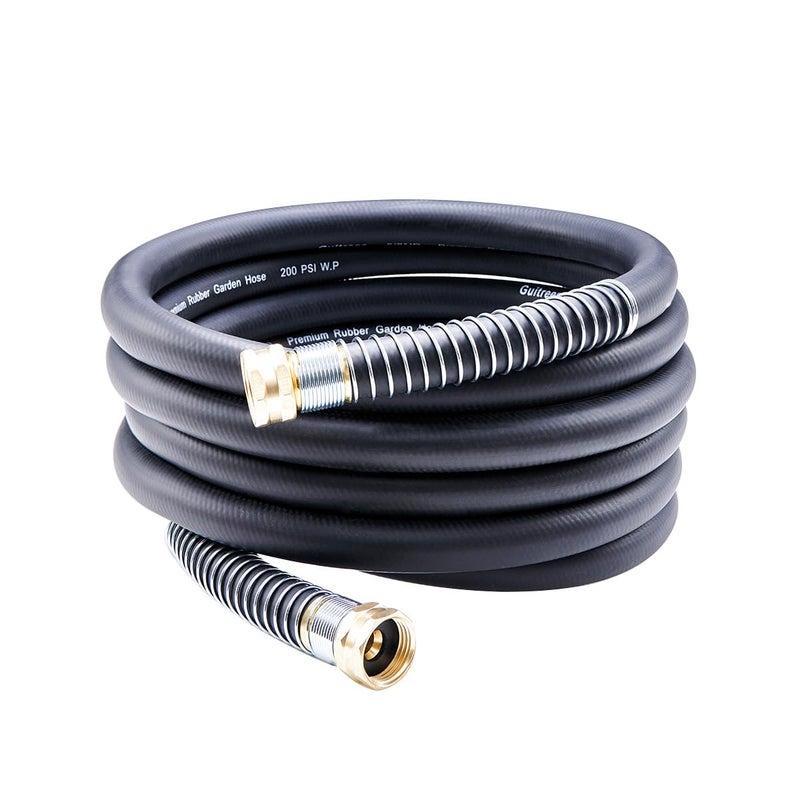 Guitrees Leader Garden Hose 15ft x 58 Heavy Duty Short Water Hose Female to Female Fittings Five Layered Braiding for Durability 1000PSI Burst 300PSI Working Black - Image 2