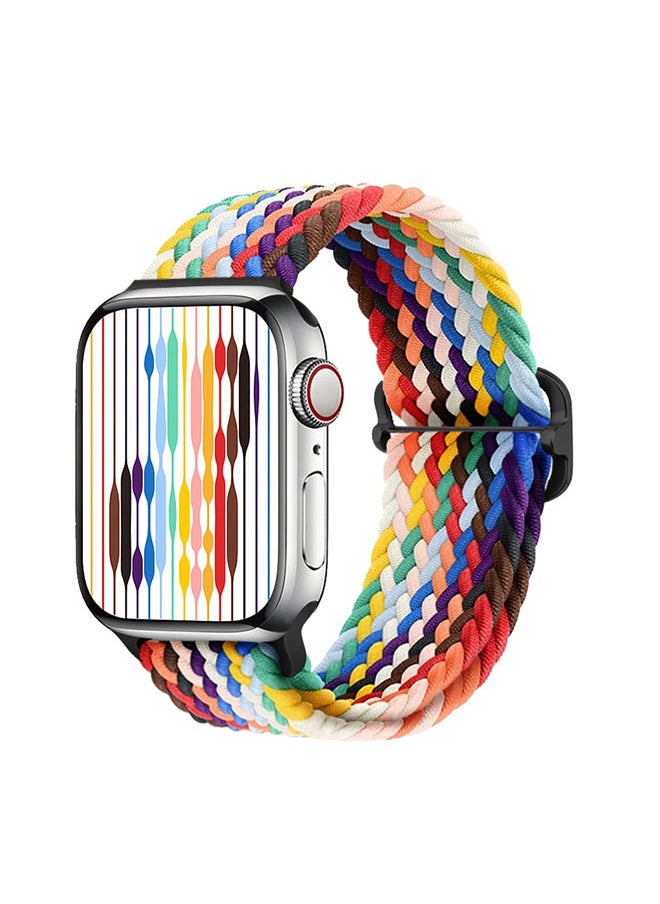 Ant - Compatible with Apple Watch Band 49mm 45mm 44mm 42mm, Stretchy Sport Strap with Adjustable Buckle, Nylon Braided Wristband for iWatch Series 8 7 6 SE 5 4 3 2 1 Ultra - Image 1