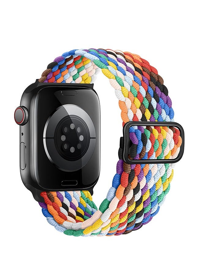 Ant - Compatible with Apple Watch Band 49mm 45mm 44mm 42mm, Stretchy Sport Strap with Adjustable Buckle, Nylon Braided Wristband for iWatch Series 8 7 6 SE 5 4 3 2 1 Ultra - Image 1