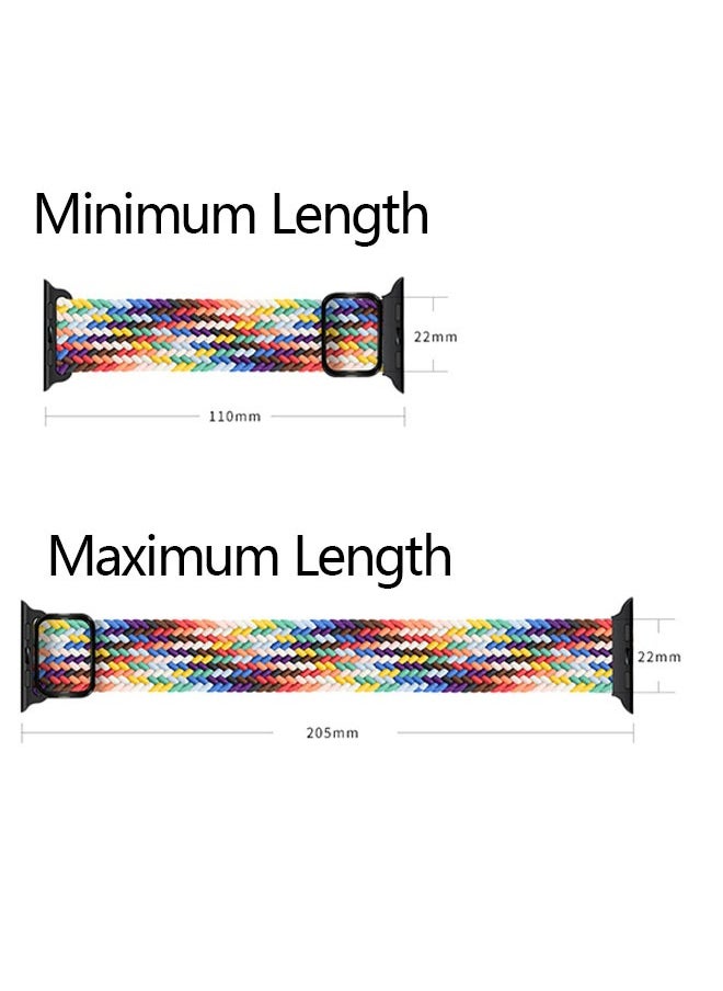 Ant - Compatible with Apple Watch Band 49mm 45mm 44mm 42mm, Stretchy Sport Strap with Adjustable Buckle, Nylon Braided Wristband for iWatch Series 8 7 6 SE 5 4 3 2 1 Ultra - Image 1