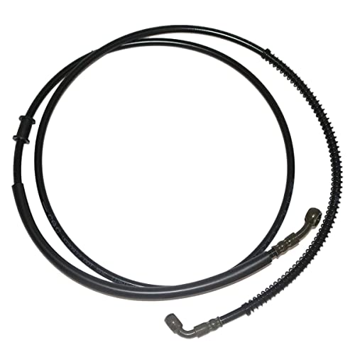 PRO BAT 70" Braided Hydraulic Brake Hose Line Pipeline For Chinese GY6 Scooter ATV Dirt Bike Go Kart 10mm Banjo Ends, Black - Image 3