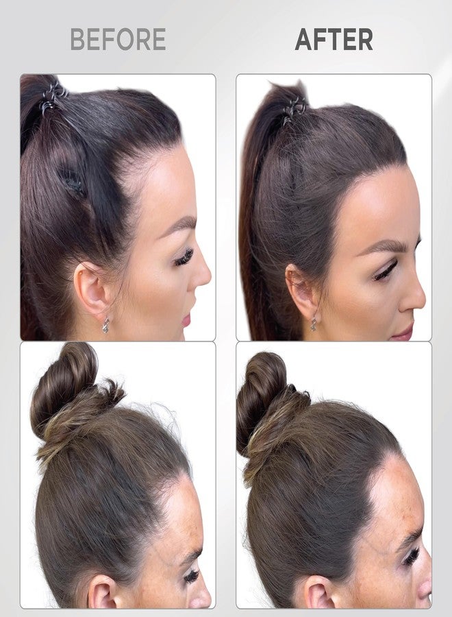 THICK FIBER Root Touch Up (Large, 10g) & Hairline Powder - Covers Grey Roots & Thin Hair - Water & Sweat Resistant with Precise Brush - Hair Concealer for Roots, Bald Spots & Hair (Dark Brown) - Image 3