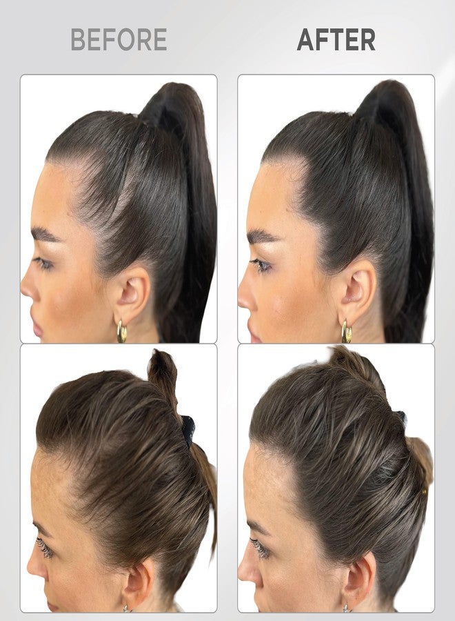 THICK FIBER Root Touch Up (Large, 10g) & Hairline Powder - Covers Grey Roots & Thin Hair - Water & Sweat Resistant with Precise Brush - Hair Concealer for Roots, Bald Spots & Hair (Dark Brown) - Image 2