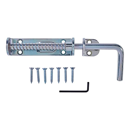 National Hardware N109-212 V1142 Spring Loaded Heavy Duty Sliding Bolt Zinc - Image 5