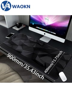 WAOKN Large Gaming Mouse Pad XL Anti-Skid Mousepad Large Keyboard Mouse Pad Desk Mat with Stitched Edges Super Creative MousePad  - Image 4