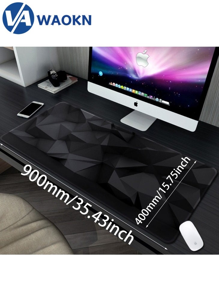 Large Gaming Mouse Pad XL Anti-Skid Mousepad Large Keyboard Mouse Pad Desk Mat with Stitched Edges Super Creative MousePad