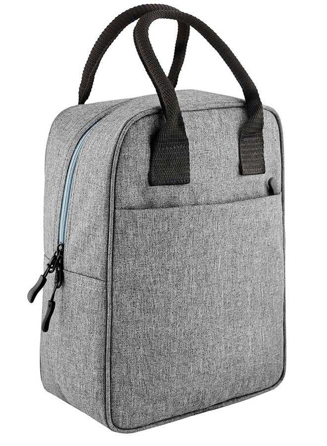 Zaib Insulated Travel Lunch Tiffin Storage Nylon Bag Leakproof Hot Cold for Men Women for Office/Picnic/Traveling (Grey) - Image 1