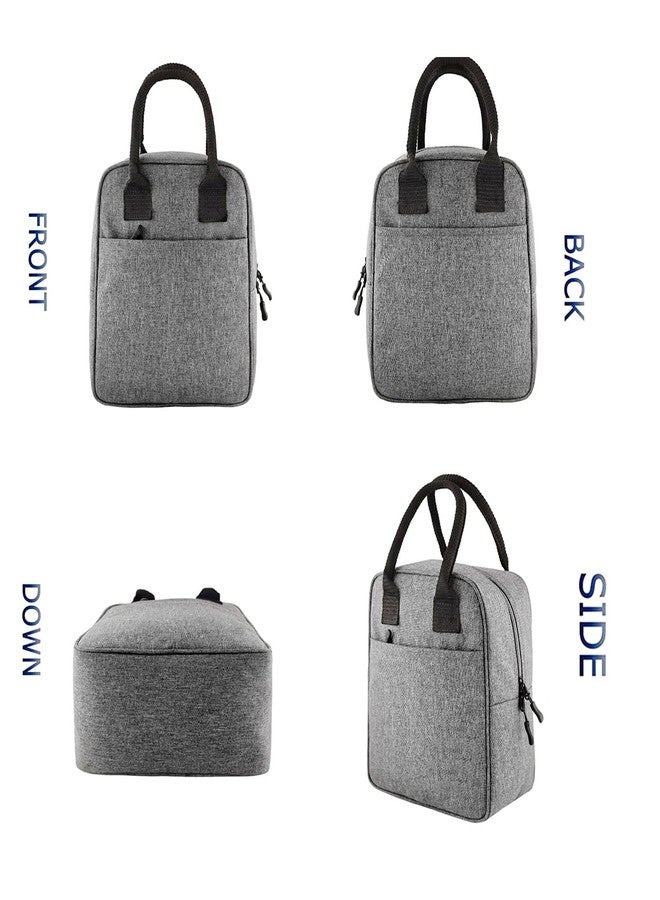 Zaib Insulated Travel Lunch Tiffin Storage Nylon Bag Leakproof Hot Cold for Men Women for Office/Picnic/Traveling (Grey) - Image 2