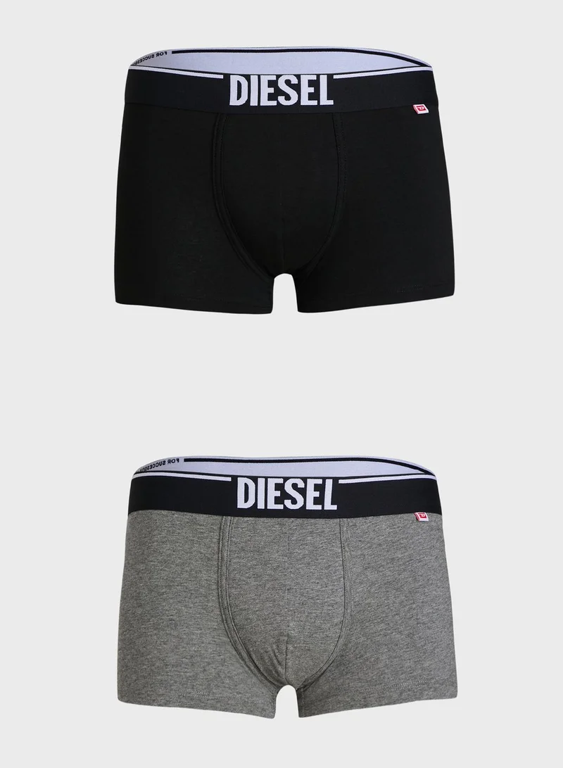 DIESEL 2 Pack Logo Band Assorted Trunks