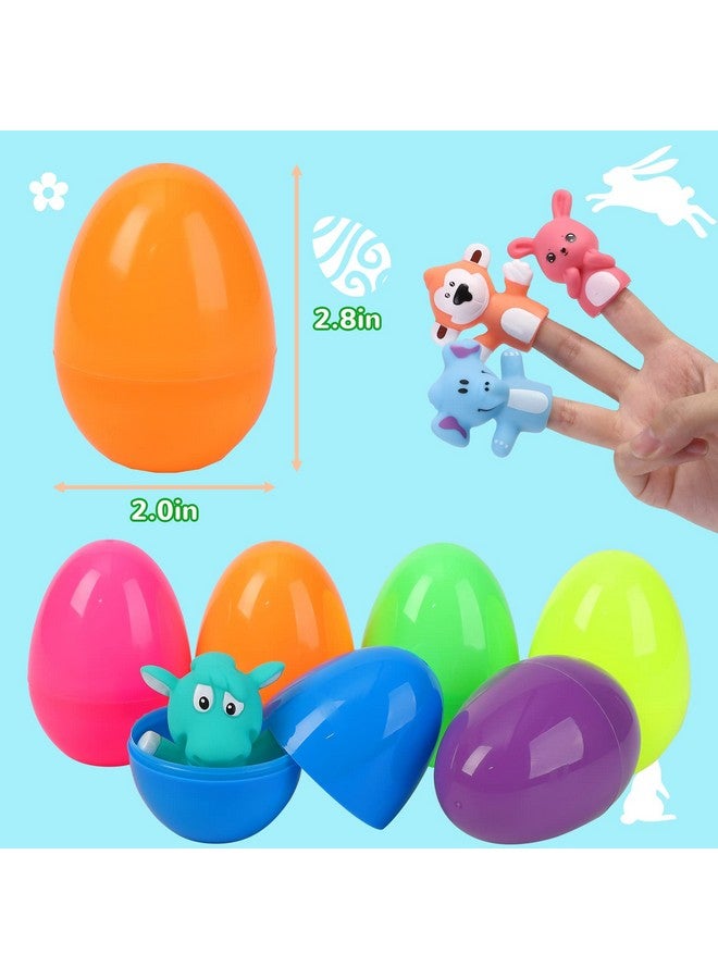 Lumiparty 18Pcs Easter Eggs Prefilled With Animal Finger Puppets For Easter Party Favors, Easter Basket Stuffers, Easter Egg Fillers, Easter Eggs Hunt, Classroom Prize Supplies - Image 5