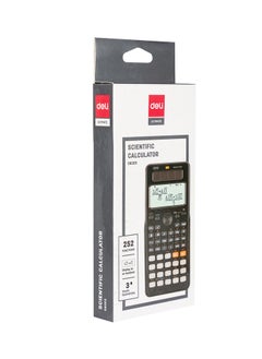 Deli Deli ED82ES Scientific Calculator Black | 10+2 Digits | Solar & LR44 Powered | 252 Functions for Advanced Math and Science  - Image 4