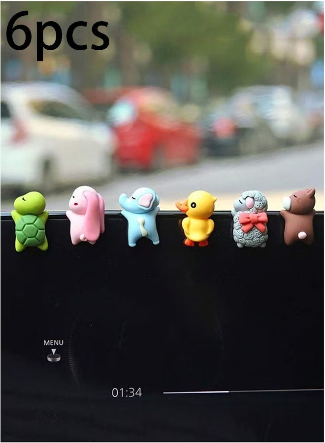 Ailily 6pcs Car Decorations Different Animals Cute Looking  - Image 1