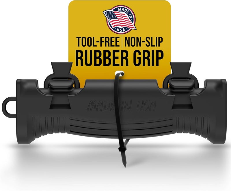 TEC Products HANDTEC Bucket Handle Grip - Ergonomic Rubber Handle Replacement for Construction, Farming, Gardening & DIY Projects - Non-Slip & Durable - Made in USA - Pack of 1 (4.75 x 1.5 Inches) - Image 1