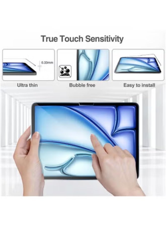 عبوة واحدة من واقي شاشة زجاجي مقوى ممتاز لجهاز iPad الجيل الحادي عشر 11 بوصة (2025، A16) وجهاز iPad الجيل العاشر 10.9 بوصة (2022) - فائق الوضوح، صلابة 9H، مقاوم لبصمات الأصابع، خالٍ من الفقاعات، متوافق مع A3354/A3355/A3356/A2696/A2757/A2777 - Image 5