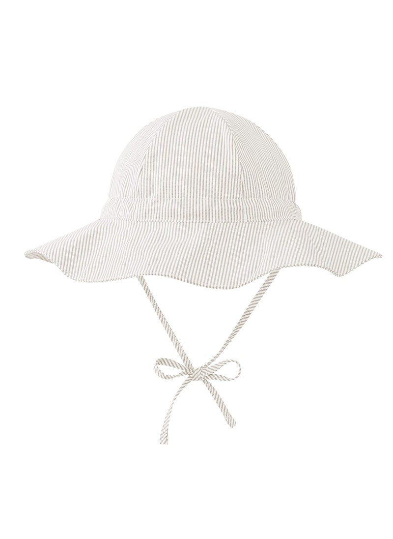 Excefore - Baby Sun Hat, Infant Wide Brim Beach Hat, UPF 50+ Summer Bucket Hat, Suitable for 2-4T Baby Boy Girls(L) - Image 1