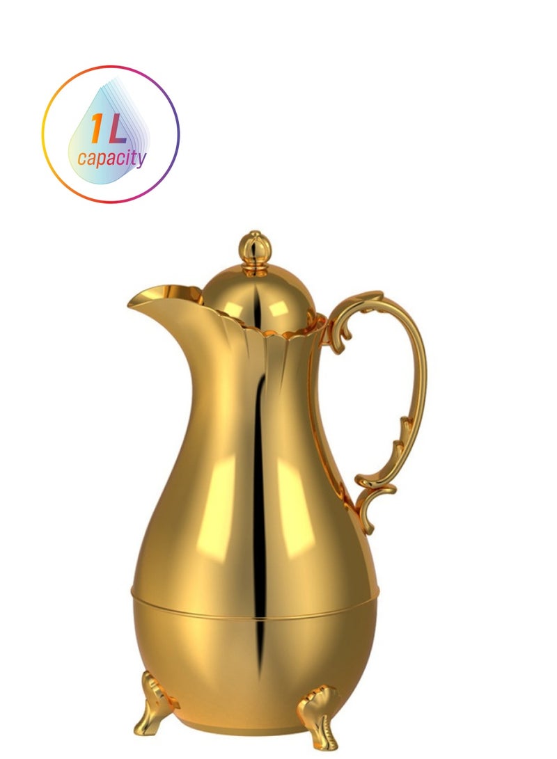 Vacum Thermal Pot 1L Coffee Pot Thermos Flask Heat Insulated Water Kettle Arabic Style Large Capacity Middle Eastern Style - Image 1