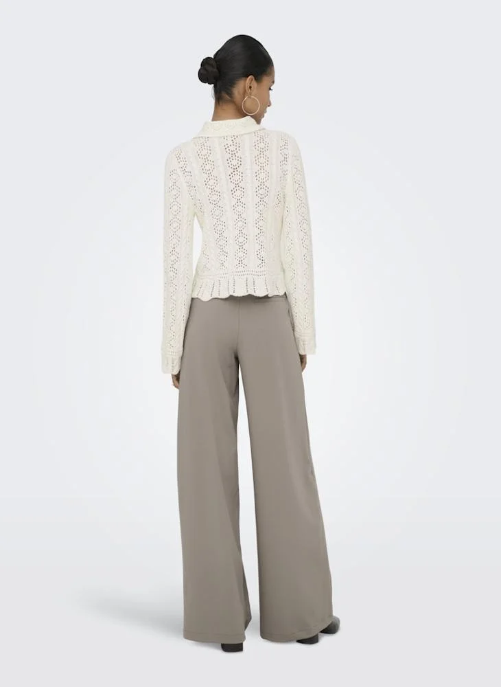 ONLY Onlfrieda Long Sleeve Knitted Structure Cardigan