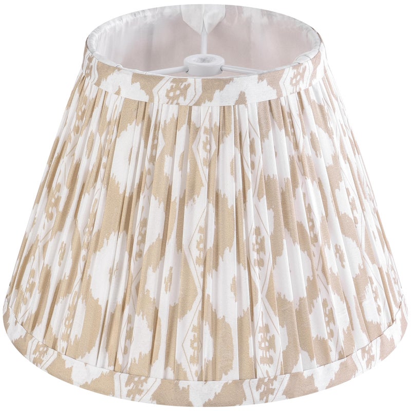 GO&SO GOSO Small Pleated Art Deco Lamp Shades 1 Pack -5 *9*6.4 in Vintage Barrel Shade Bell MIni Multi-Floral Lampshades for Table Lamps Wall Lamps,Spider Lamp Shade Replacement Fabric-No Assembly Required - Image 1