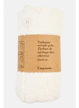 Hair BathTowel 65 x 25 cm, White