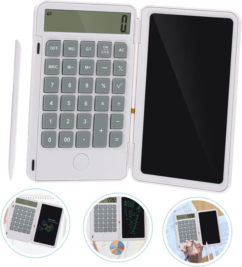 1set Handwriting Board Calculator Portable LCD Writing Pad for Boys and Girls Lightweight Handheld Calculation Tool for School and Office Use Compact Design for - Image 2