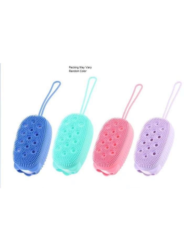Ultra Soft Silicone Loofah with Bouncy Sponge Color may change - Image 1