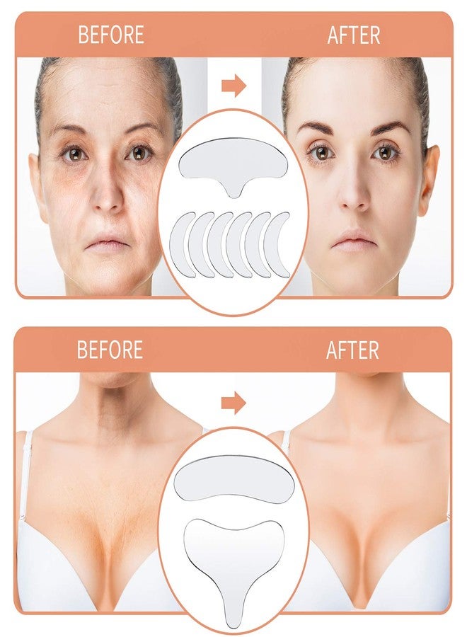 Satinior 12 Pieces Reusable Silicone Chest Pads Patch Silicone Neck Forehead Cleavage Eye Pad Set for Women Girls - Image 2