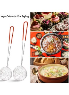 6 PCS Strainer Skimmer Ladle Silicone Handle Wire Spoon Stainless Steel Sieve Set Hot Pot for Cooking and Frying - pzsku/Z8F24471FD50D21297122Z/45/_/1679897848/e40ecfcf-9290-47c2-affd-c5d6a49a3ca1