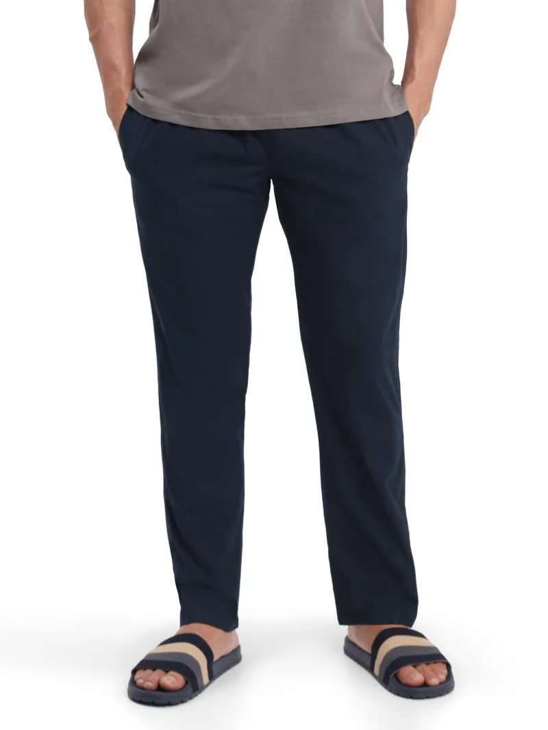 Navy Blue Regular-fit Pyjamas