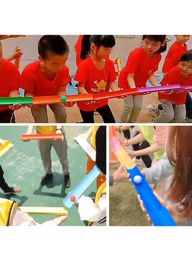 Team Building Activities: Pipeline Challenge Game Construction Game Includes 10.5 Tubes 1 Golf Ball 6 Table Tennis Balls Storage Bag Suitable For Child Teen Adult - Image 2