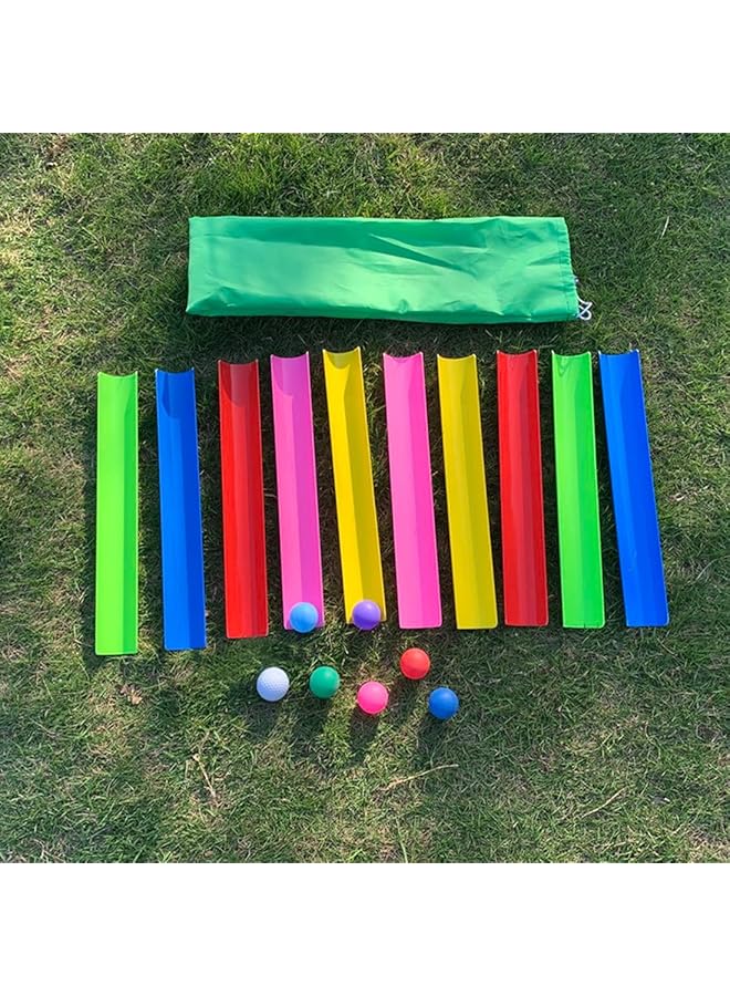 Team Building Activities: Pipeline Challenge Game Construction Game Includes 10.5 Tubes 1 Golf Ball 6 Table Tennis Balls Storage Bag Suitable For Child Teen Adult - Image 1