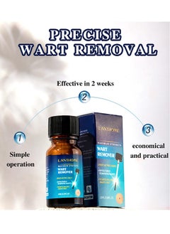 Lanthome Wart Remover -Fast Acting Gel Wart Remover Freeze Off - Fast-Acting Wart Freeze Off - Wart Removal for Plantar Wart, Genital Wart, H Warts, Common Wart, Flat Wart, Corn, Callus, Warts, Plantar Wart Remover For Feet 10ml  - Image 5