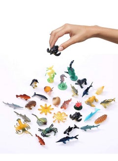 Fun Central 90 Pack Underwater Deep Sea Animal Toy Figures Assorted Pack  - Image 3