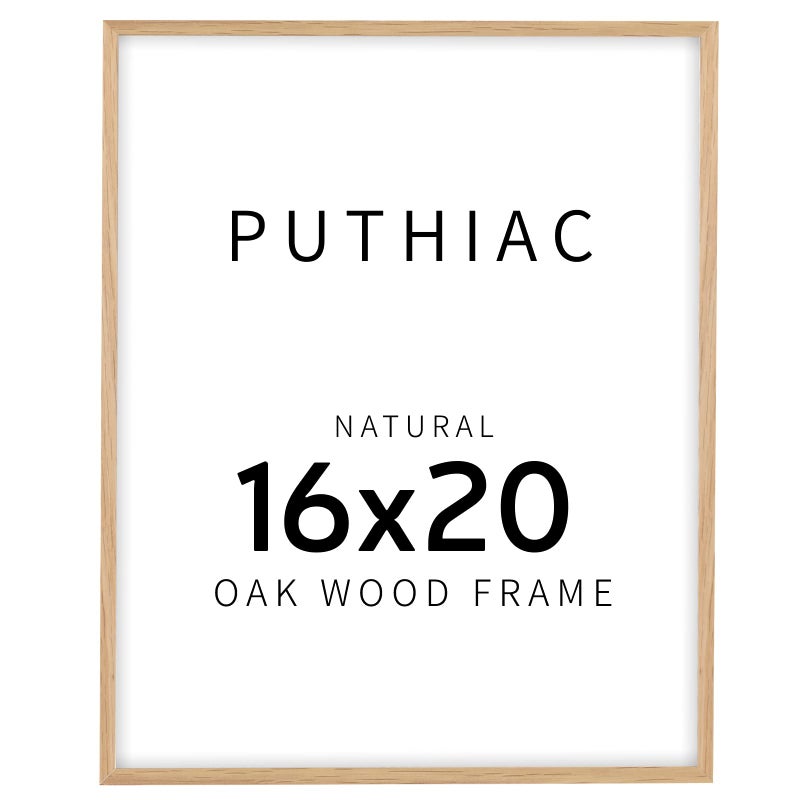 16x20 Picture Frames for Wall Minimalist 16x20 Oak Wood Frames 16x20 Picture Frame Wood Natural Solid Wooden Picture Frames for Wall Art Photo and Prints1 Pack Beige