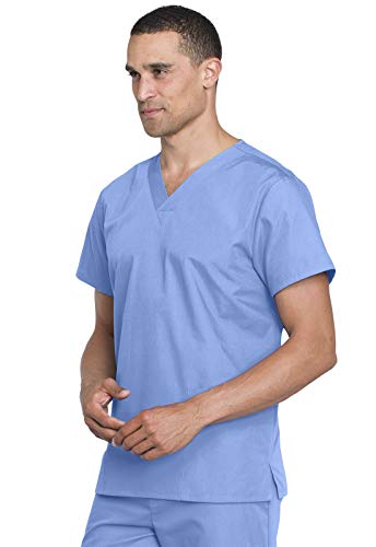 Cherokee Womens Unisex Top And Pant Medical Scrubs Set, Blue, XX-Small US - Image 4