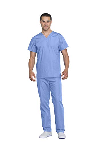 Cherokee Womens Unisex Top And Pant Medical Scrubs Set, Blue, XX-Small US - Image 2