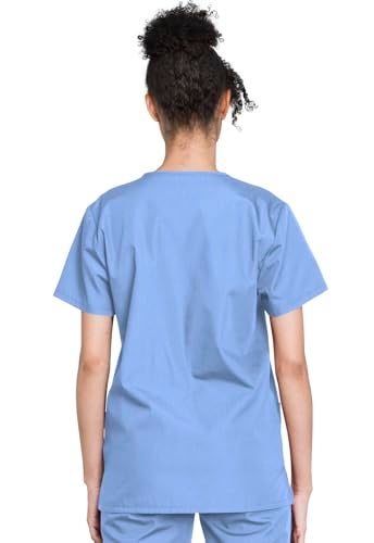 Cherokee Womens Unisex Top And Pant Medical Scrubs Set, Blue, XX-Small US - Image 5