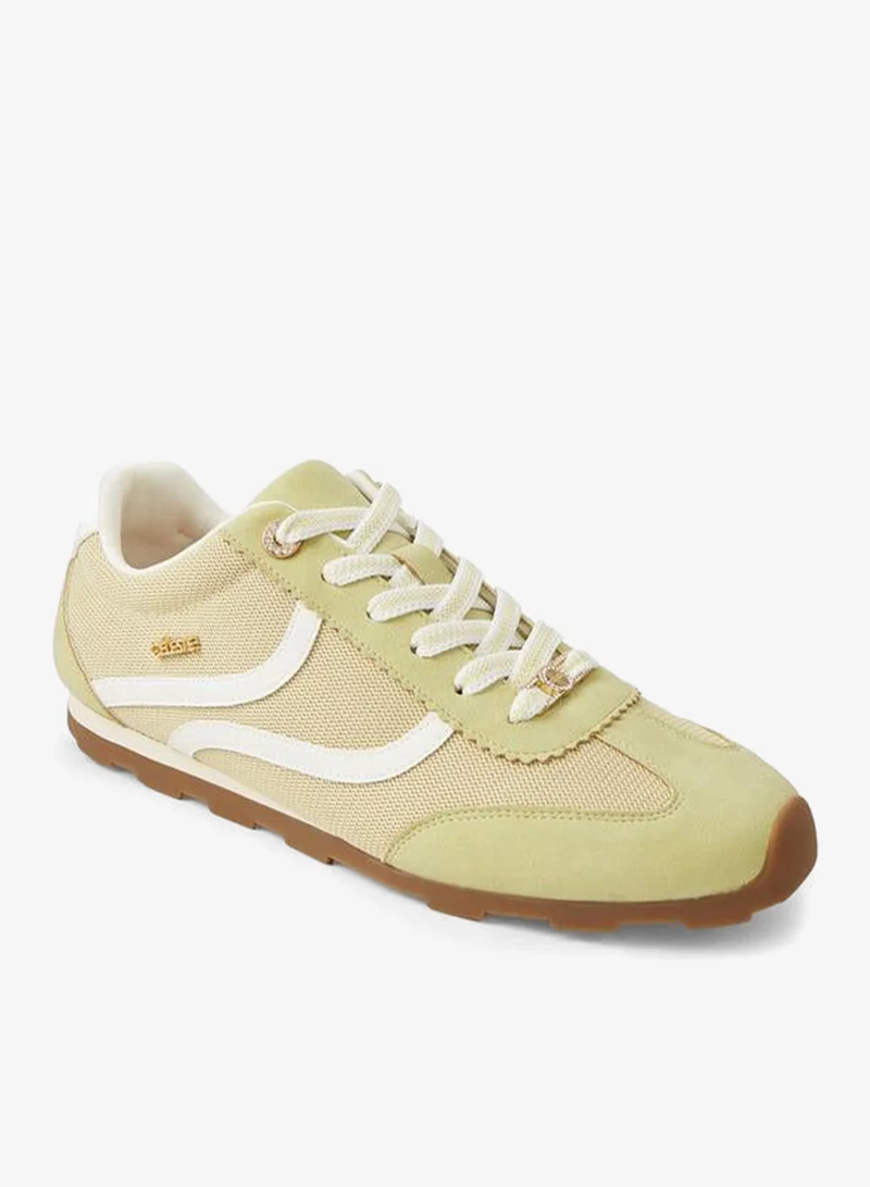 Celeste YELLOW Women Lace-Up Sneakers for Women | Best Price UAE